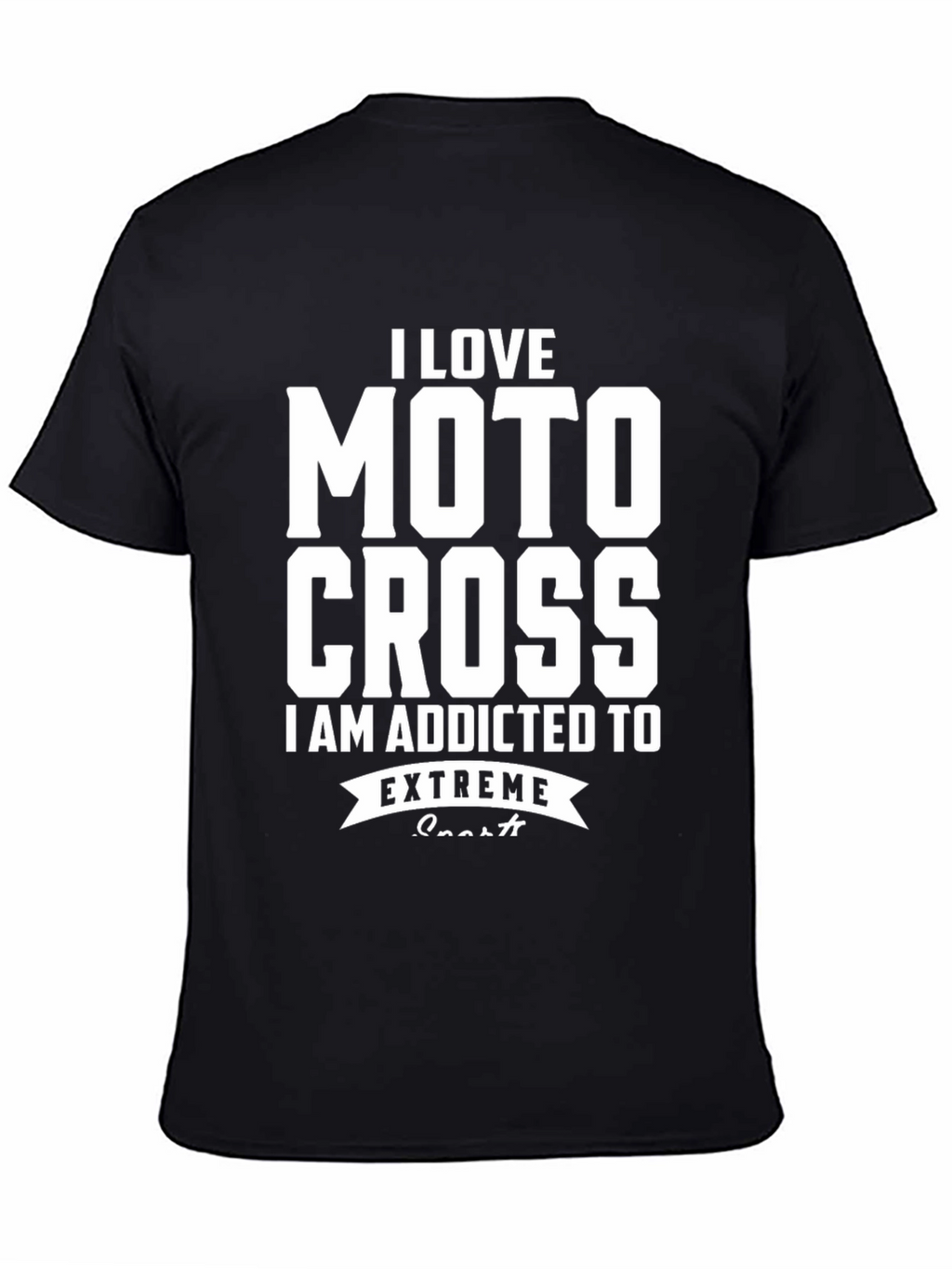 I Love Motocross Extreme Sports Graphic T-Shirt