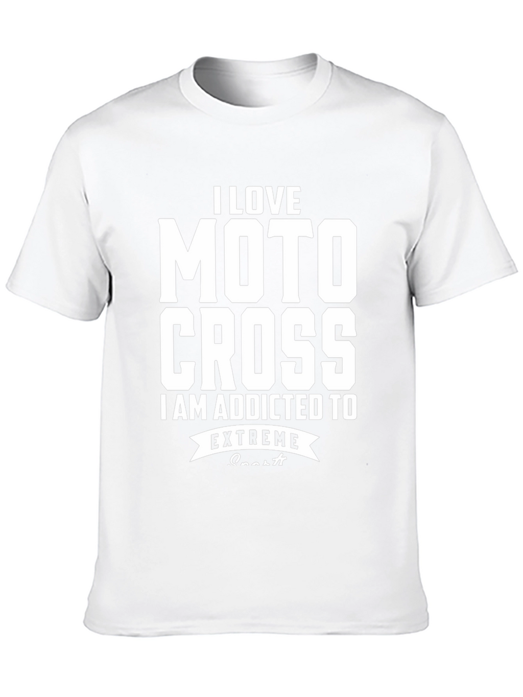 I Love Motocross Extreme Sports Graphic T-Shirt