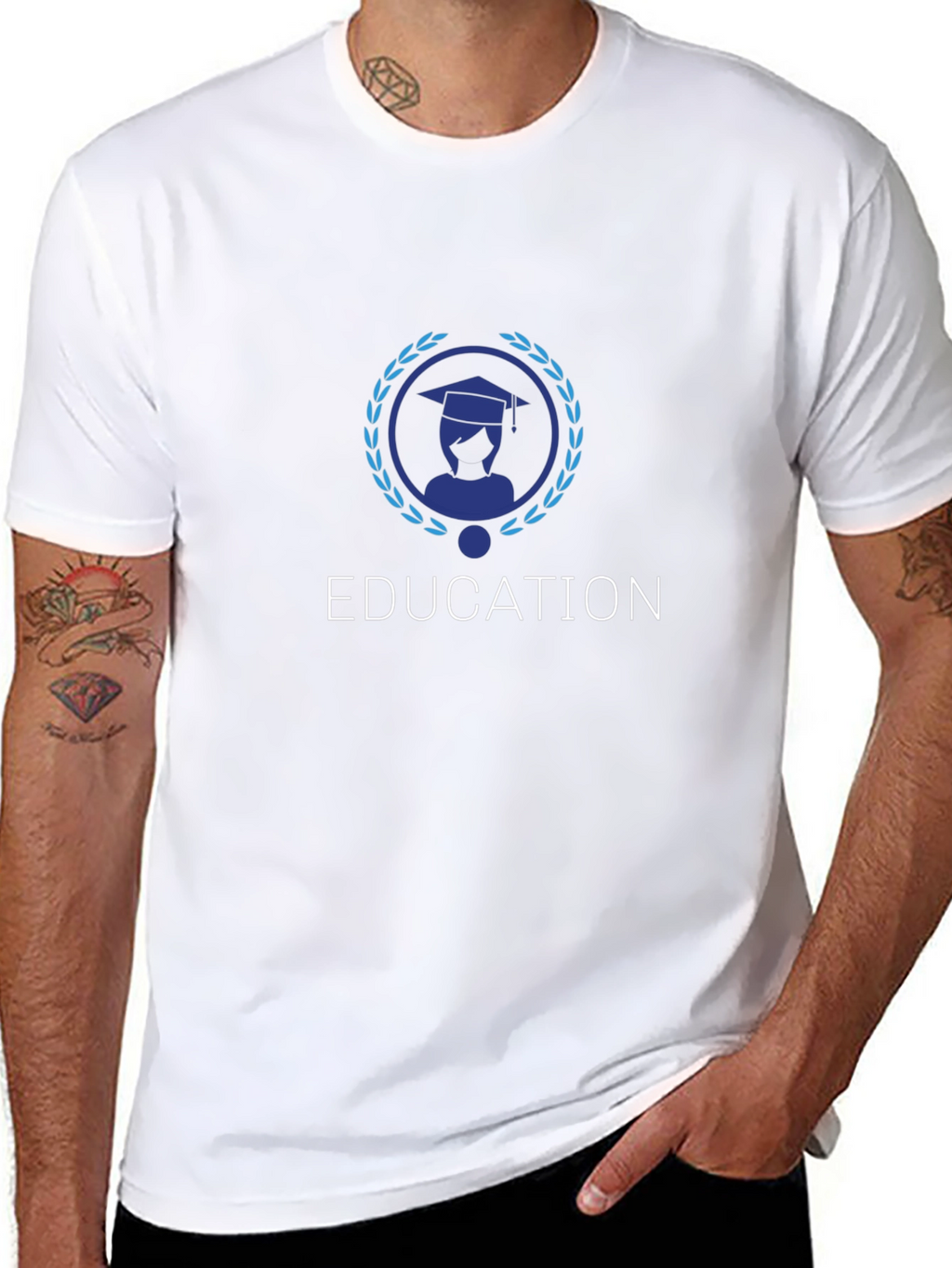 Education Graphic T-Shirt - Unisex Black Tee