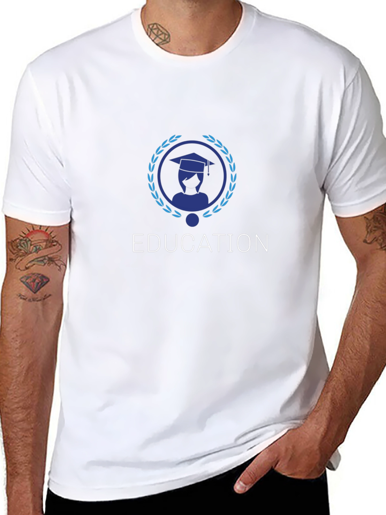 Education Graphic T-Shirt - Unisex Black Tee