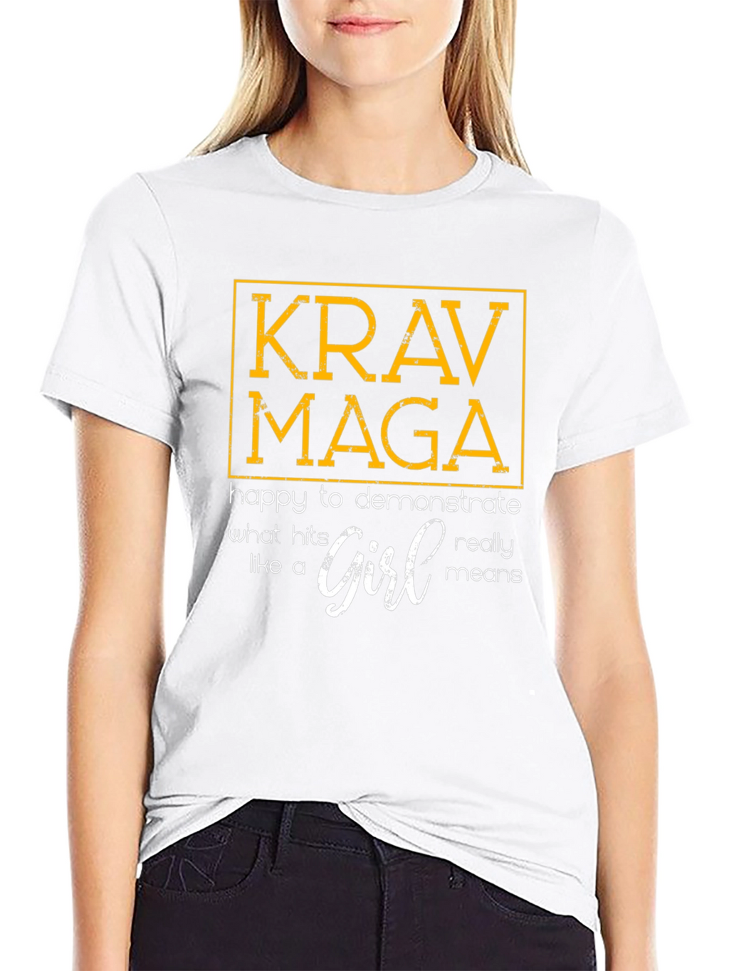 Krav Maga Like a Girl Graphic T-Shirt