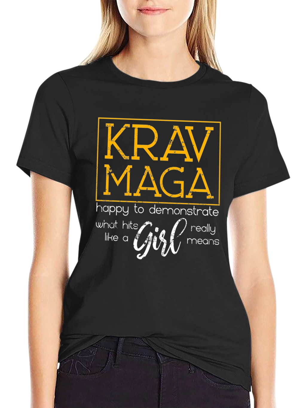 Krav Maga Like a Girl Graphic T-Shirt