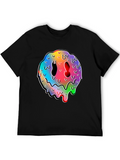 Melting Smiley Face Graphic T-Shirt