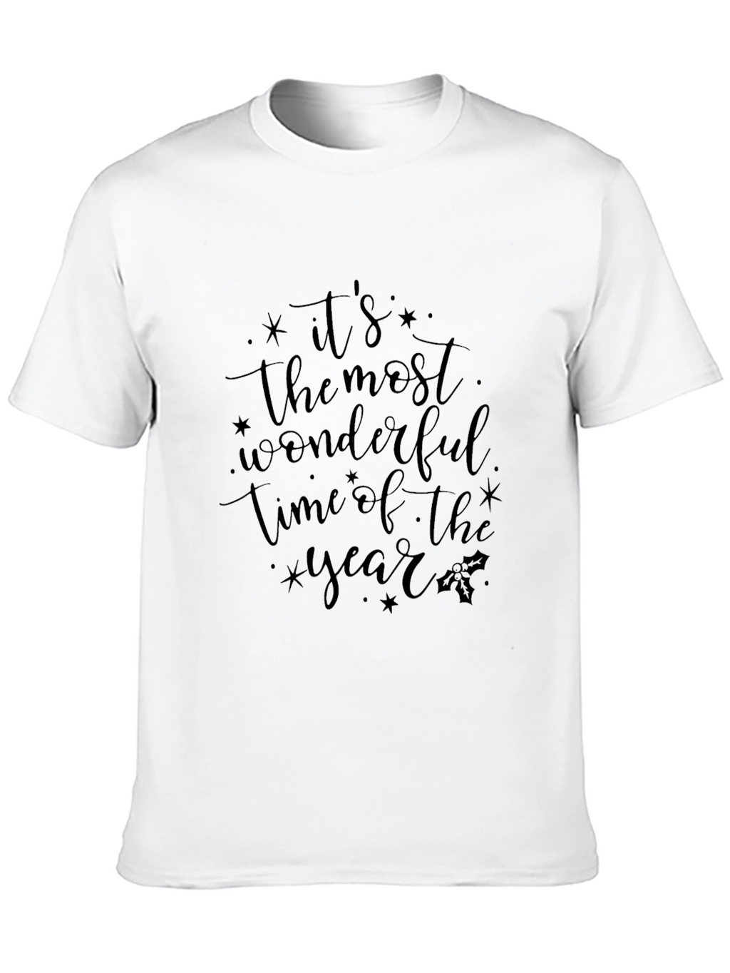 Festive Black T-Shirt - Wonderful Time of Year