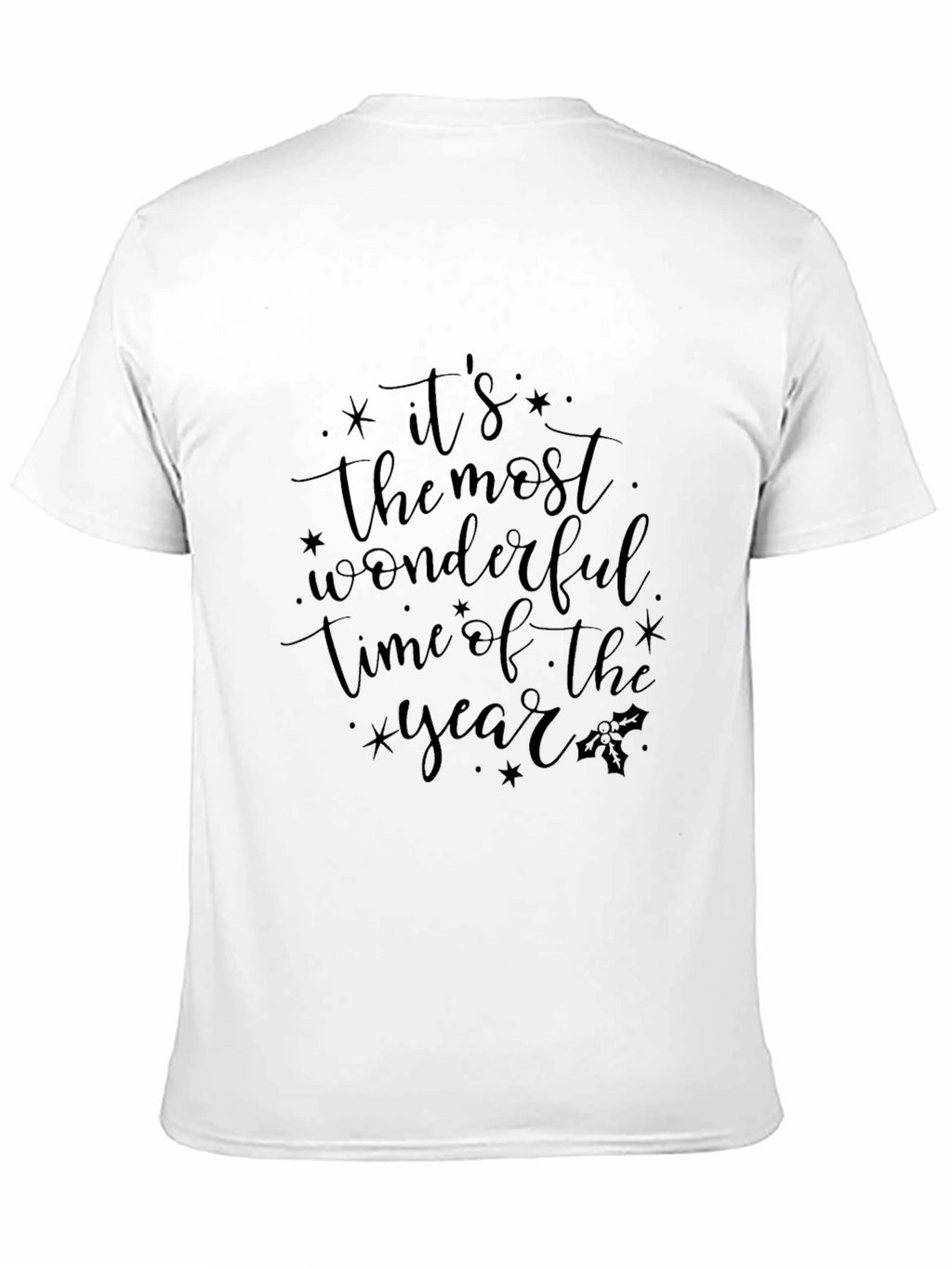 Festive Black T-Shirt - Wonderful Time of Year