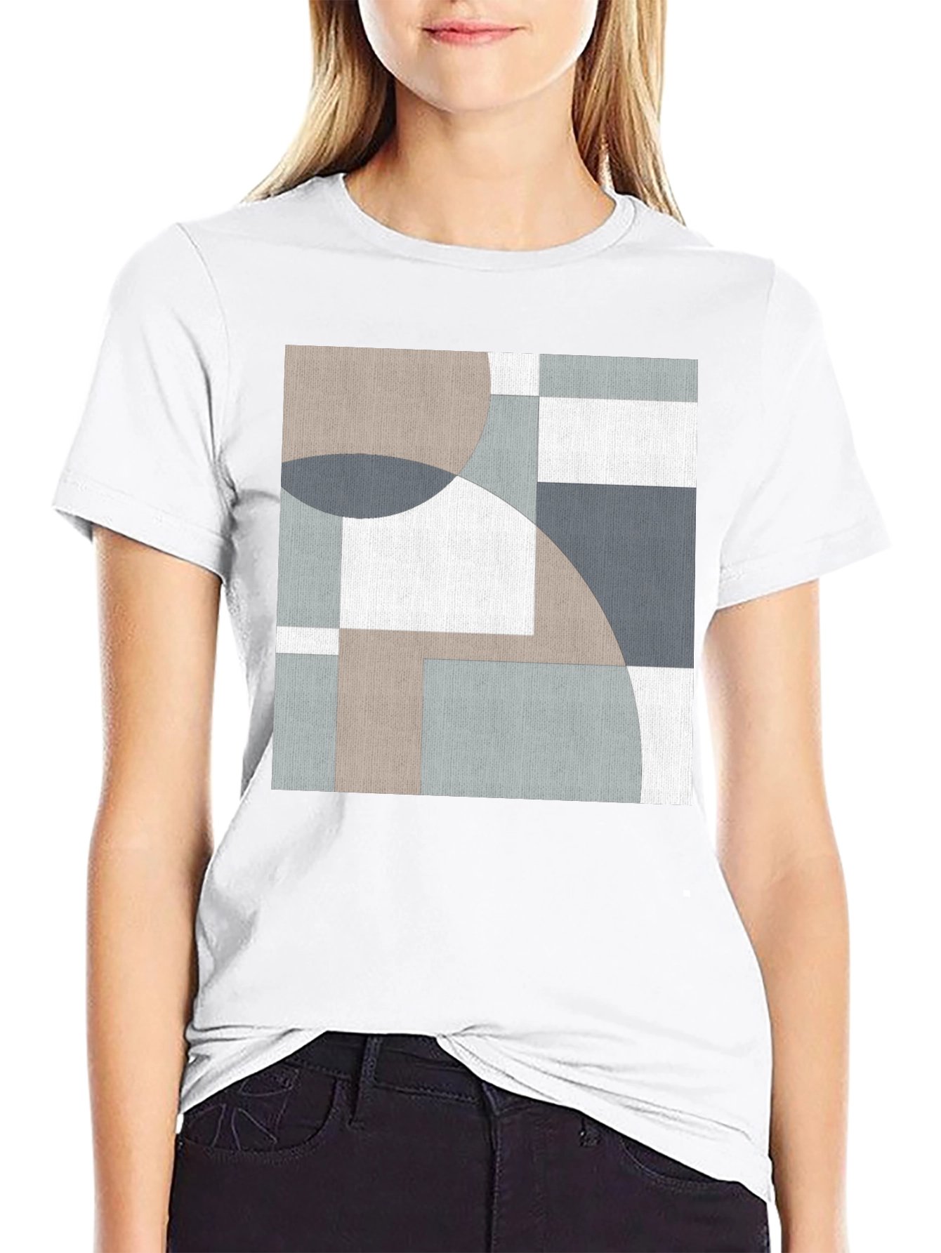 Abstract Geometric T-Shirt: Modern Art Tee