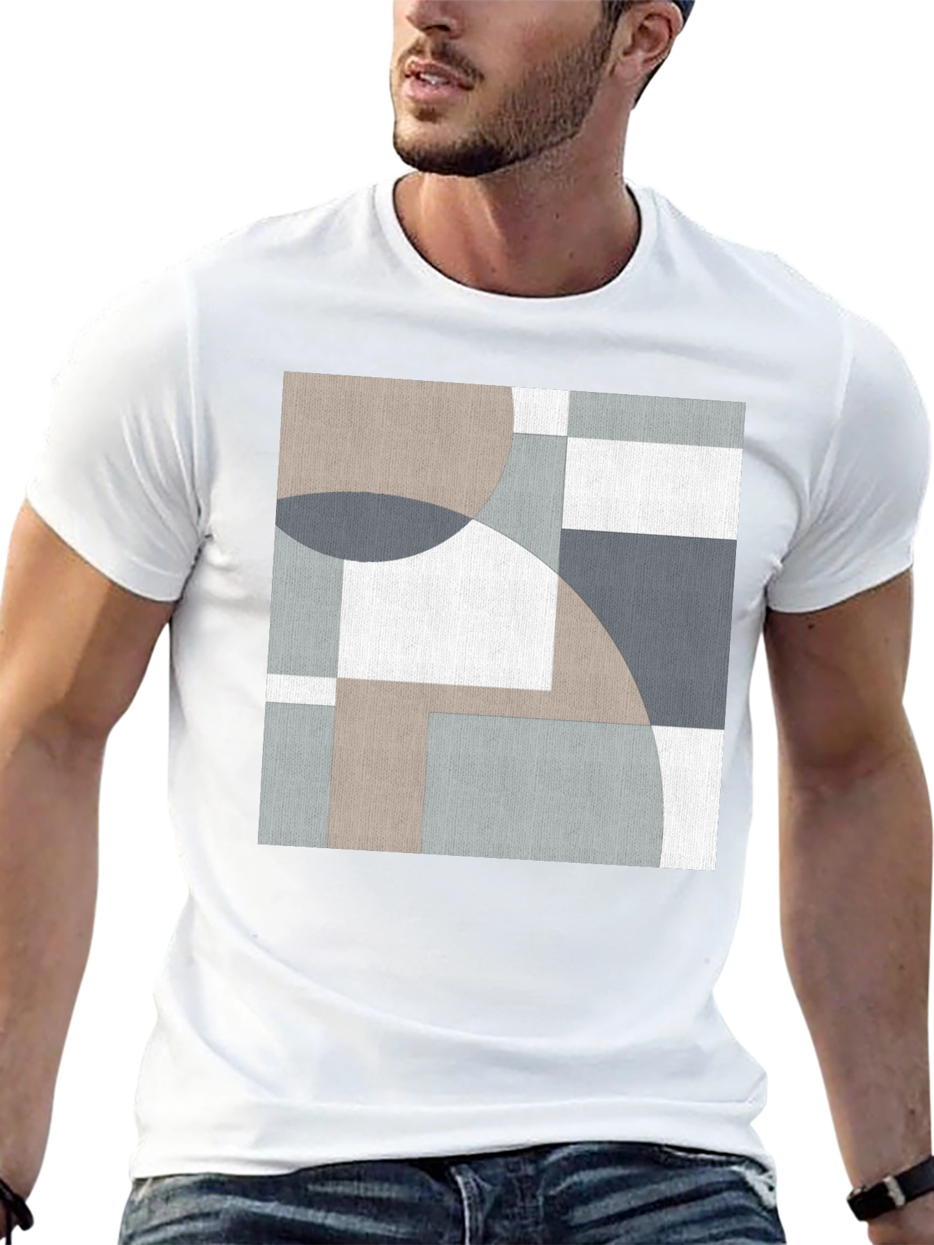 Abstract Geometric T-Shirt: Modern Art Tee