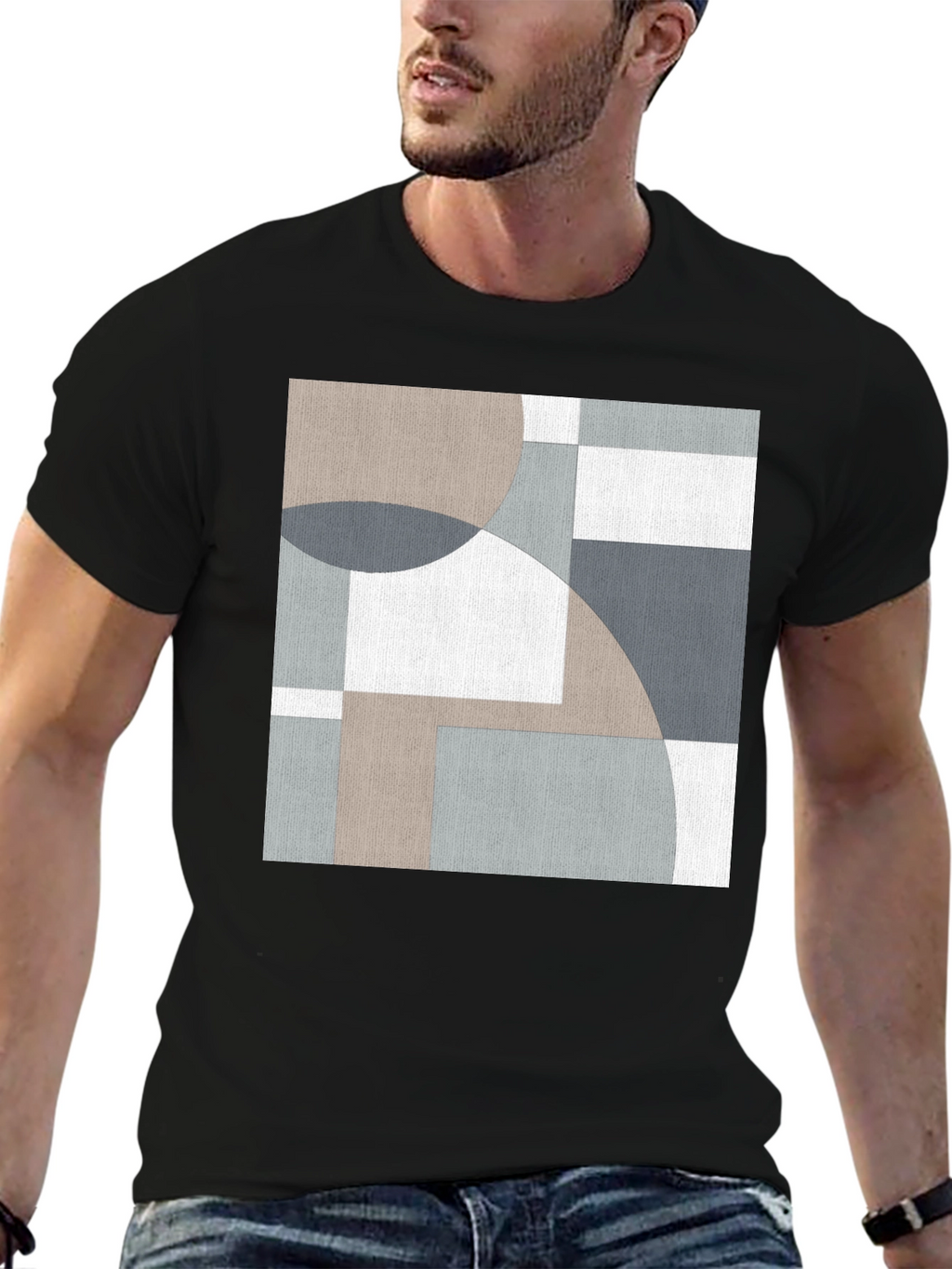 Abstract Geometric T-Shirt: Modern Art Tee
