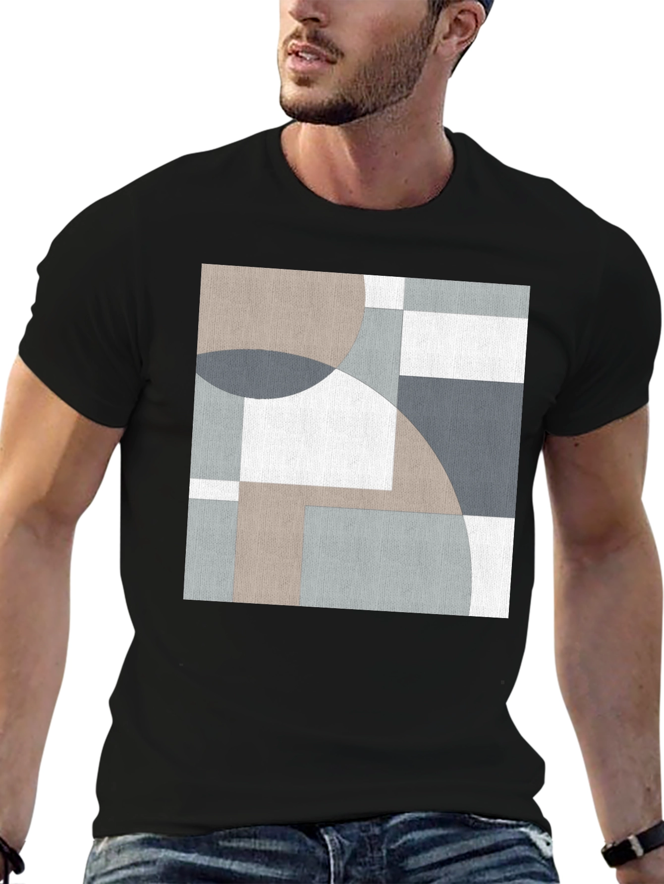 Abstract Geometric T-Shirt: Modern Art Tee
