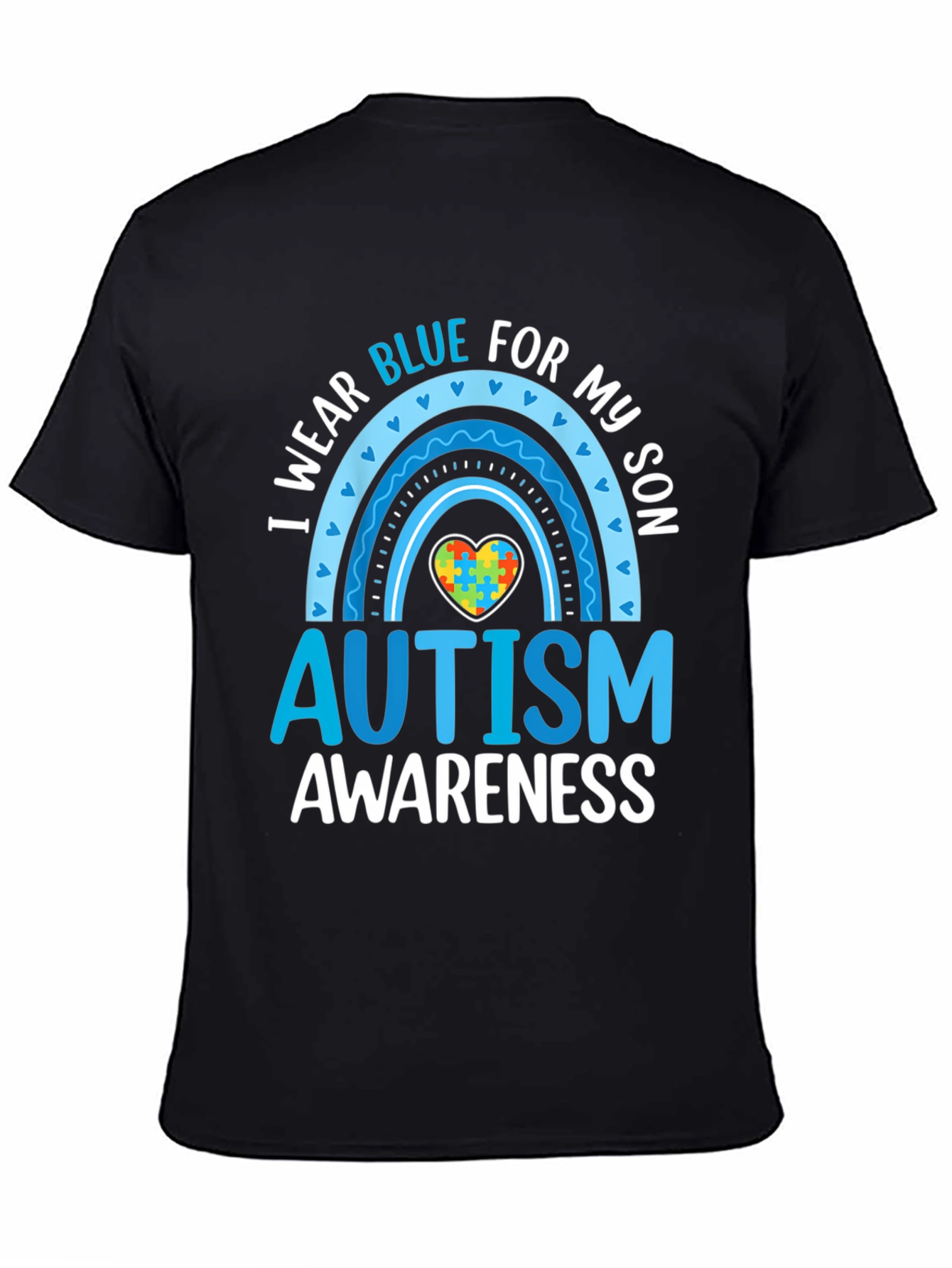 Autism Awareness Tee - I Wear Blue For My Son