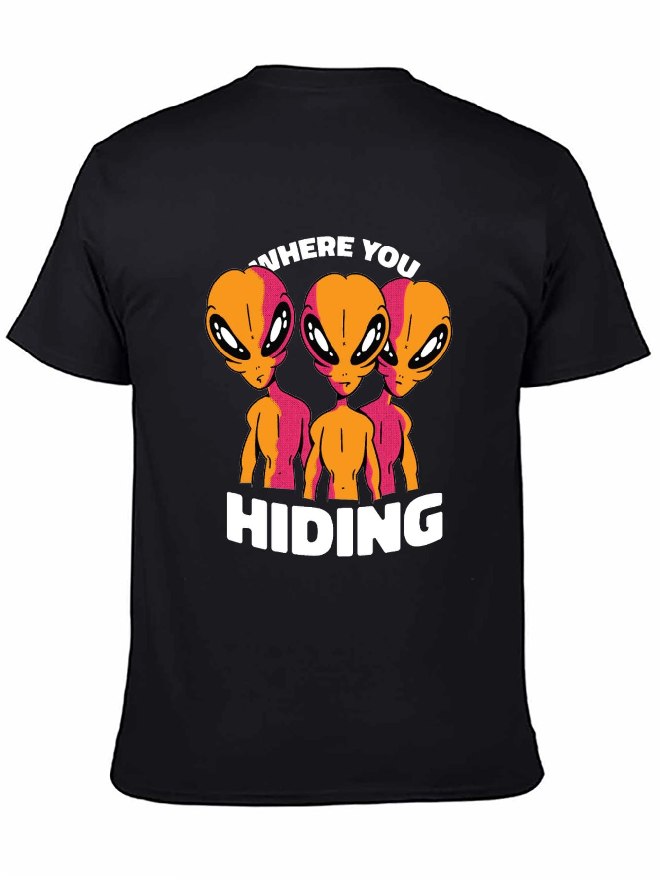 Alien Where You Hiding Graphic T-Shirt