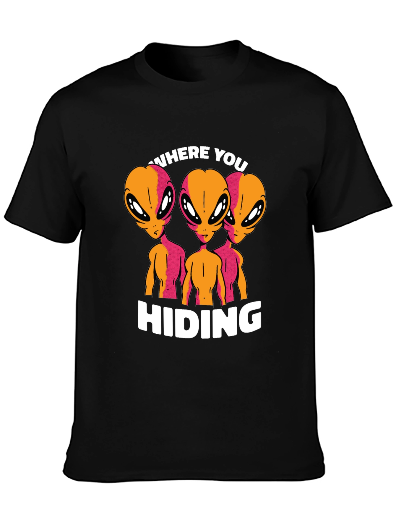 Alien Where You Hiding Graphic T-Shirt