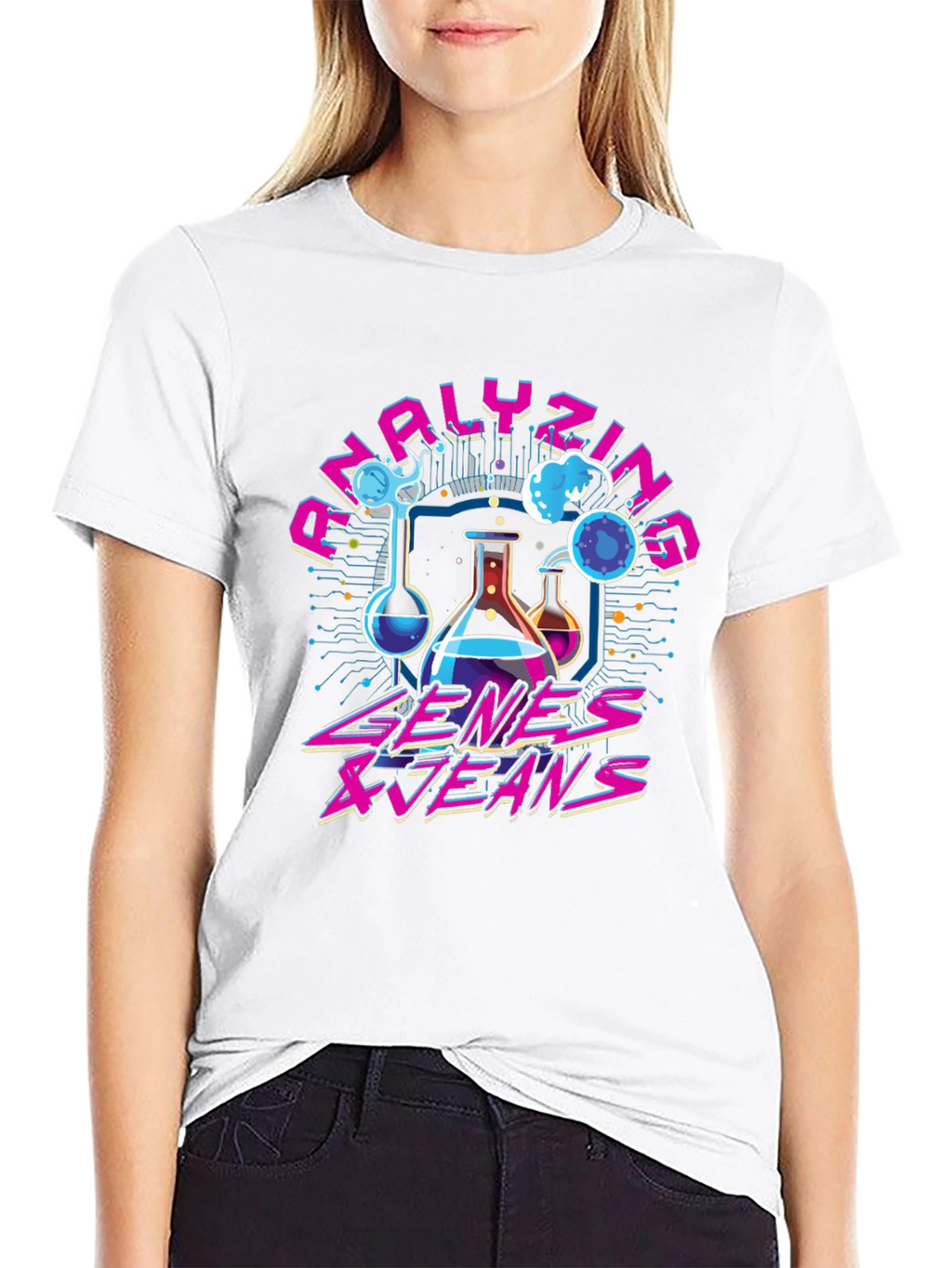 Analyzing Genes & Jeans Graphic T-Shirt