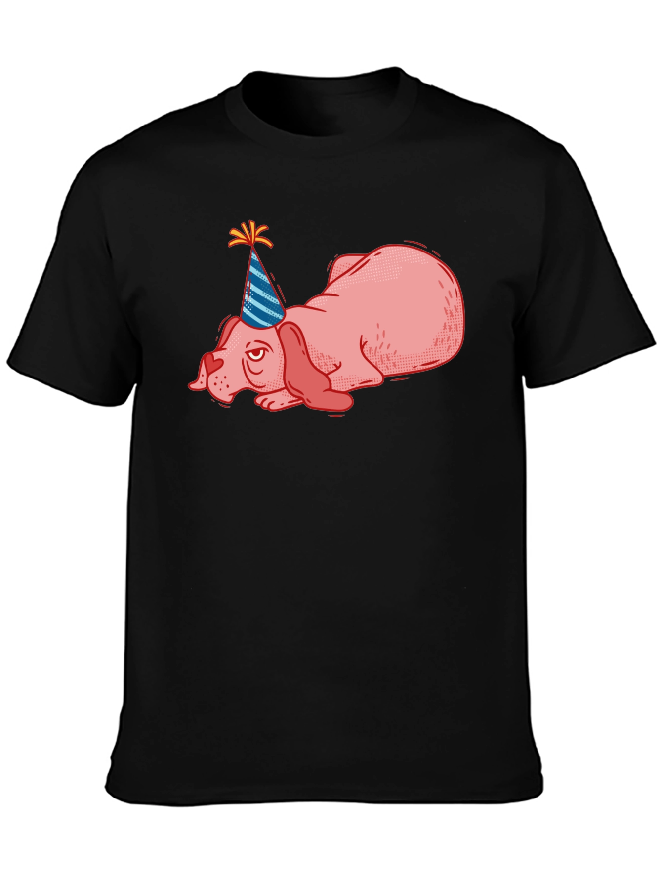 Party Dog T-Shirt - Funny Lazy Birthday Tee