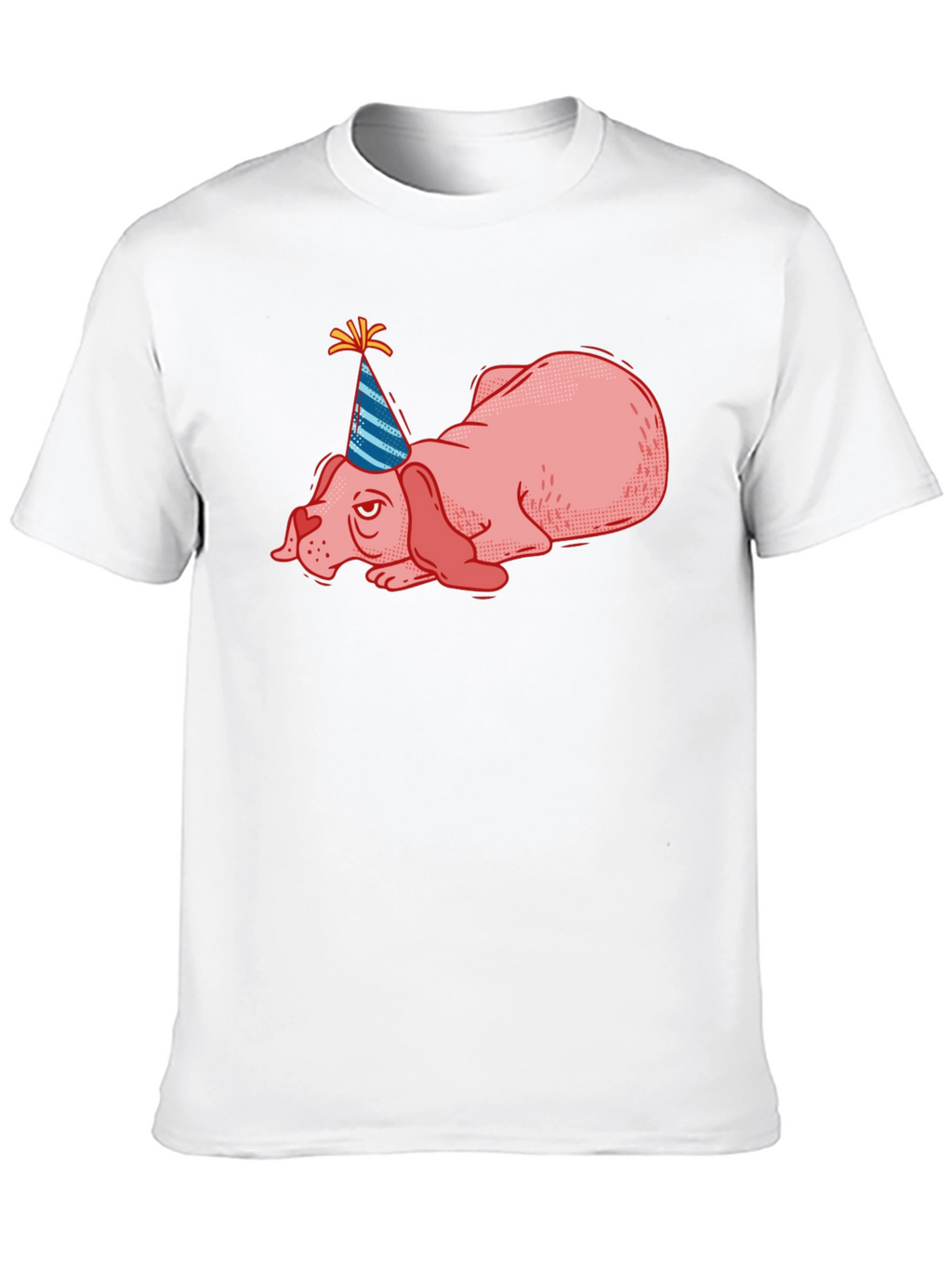 Party Dog T-Shirt - Funny Lazy Birthday Tee