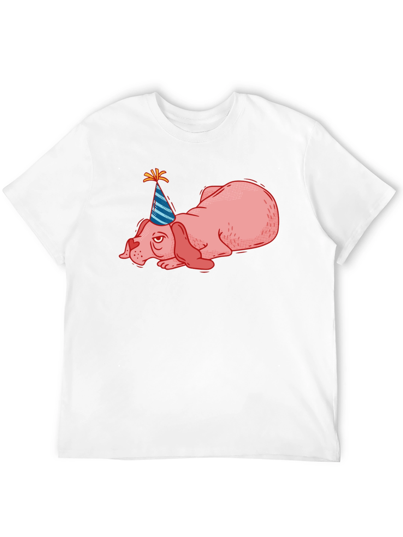 Party Dog T-Shirt - Funny Lazy Birthday Tee