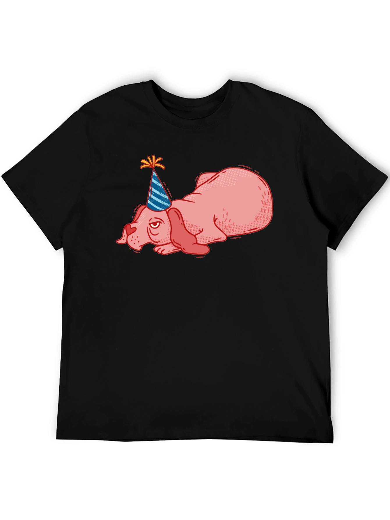 Party Dog T-Shirt - Funny Lazy Birthday Tee