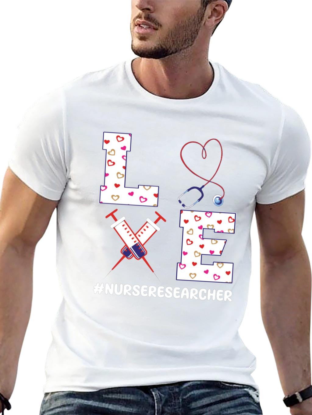 Nurse Researcher T-Shirt - Love Design