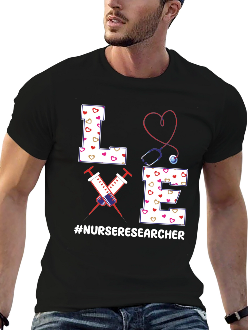 Nurse Researcher T-Shirt - Love Design