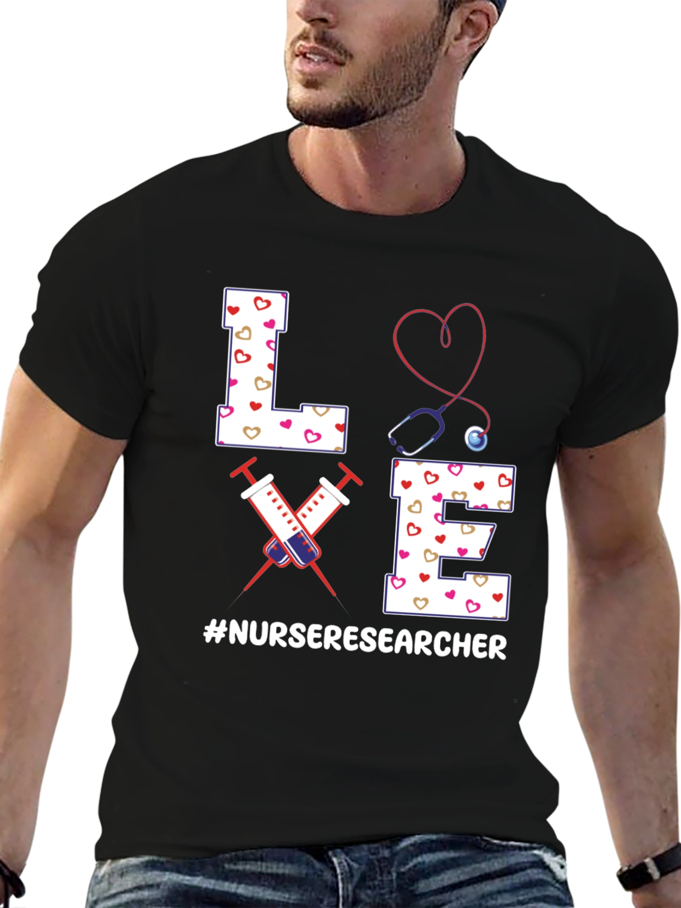 Nurse Researcher T-Shirt - Love Design