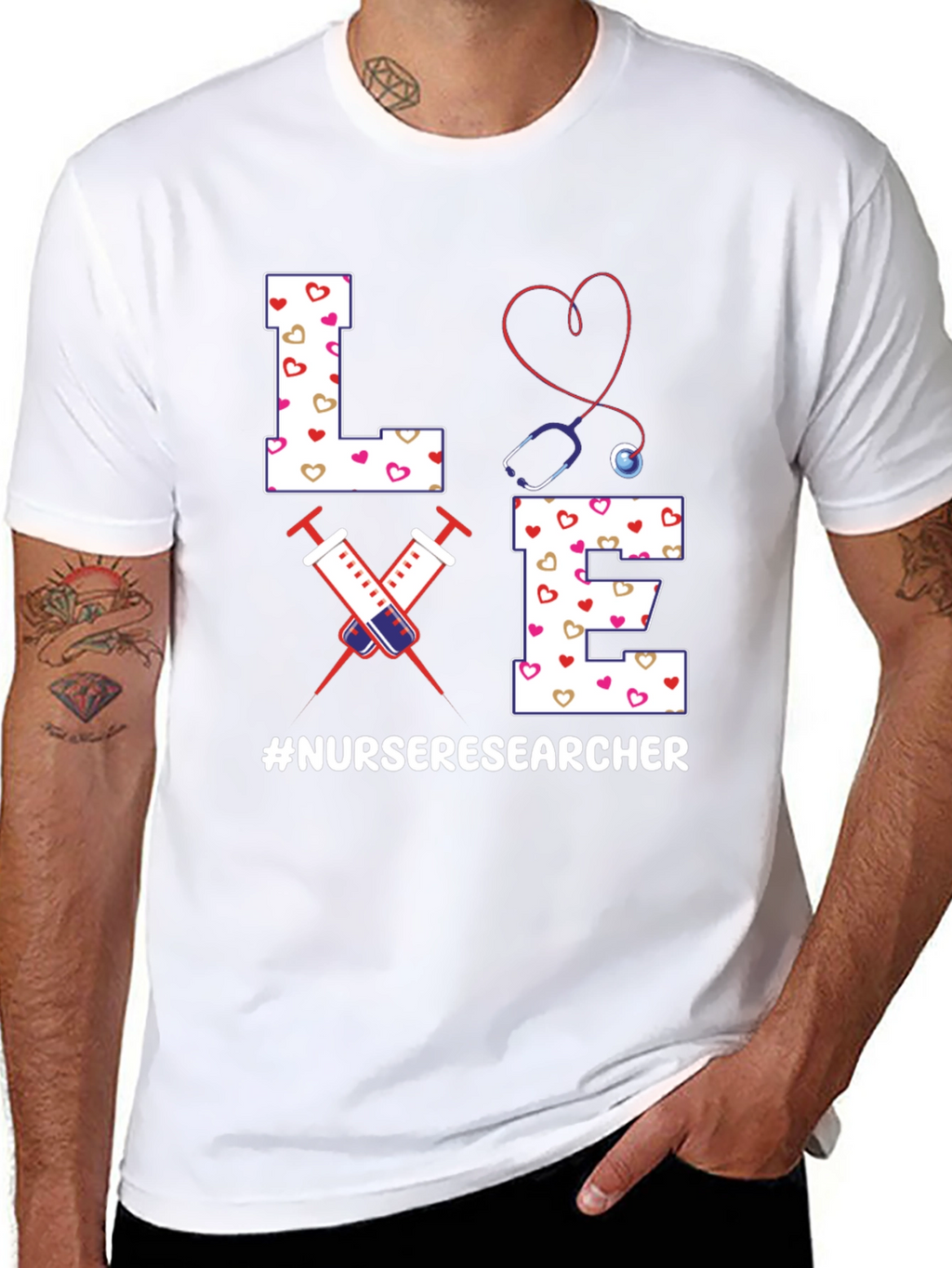 Nurse Researcher T-Shirt - Love Design