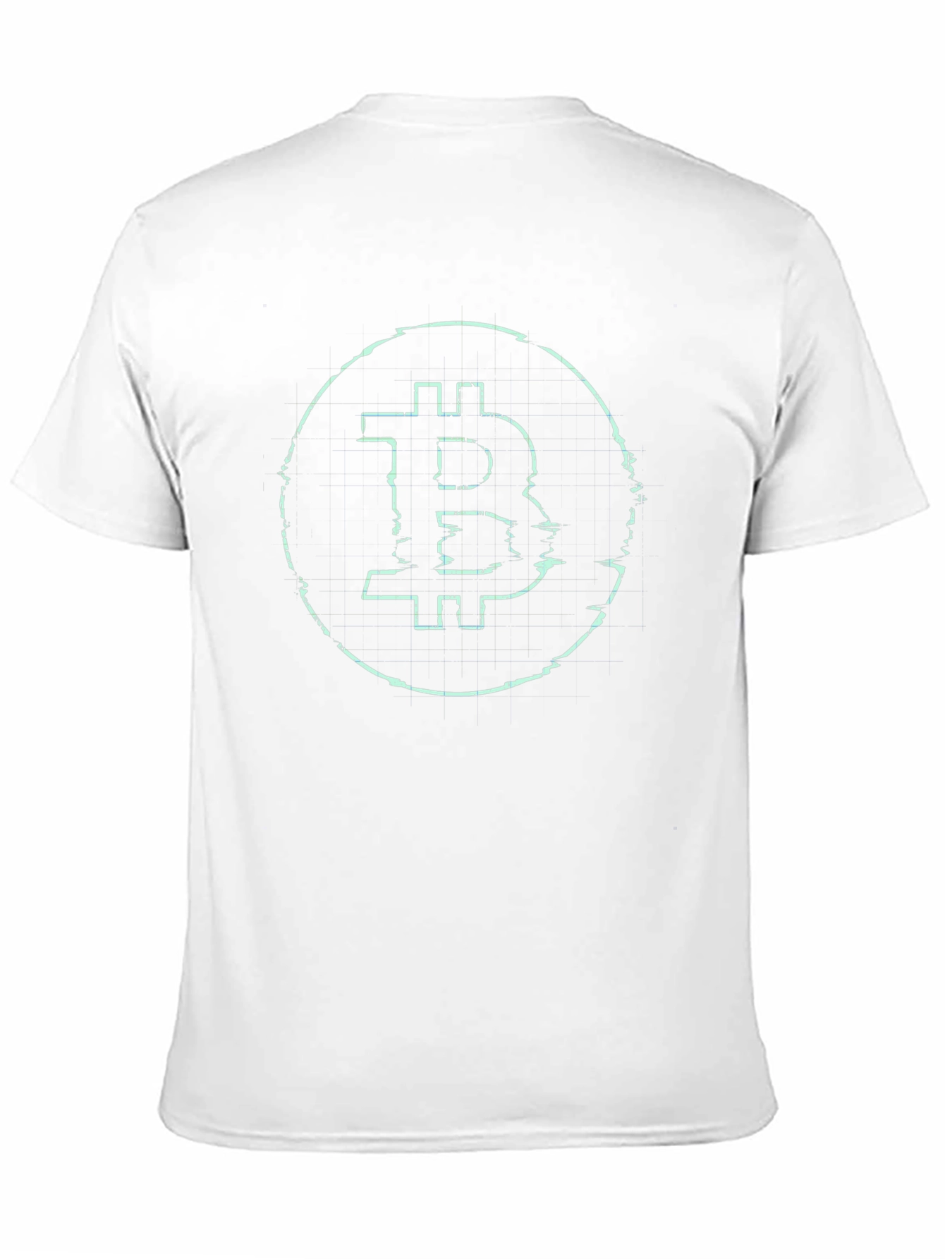 Bitcoin Glitch Graphic Tee - Crypto Inspired Fashion