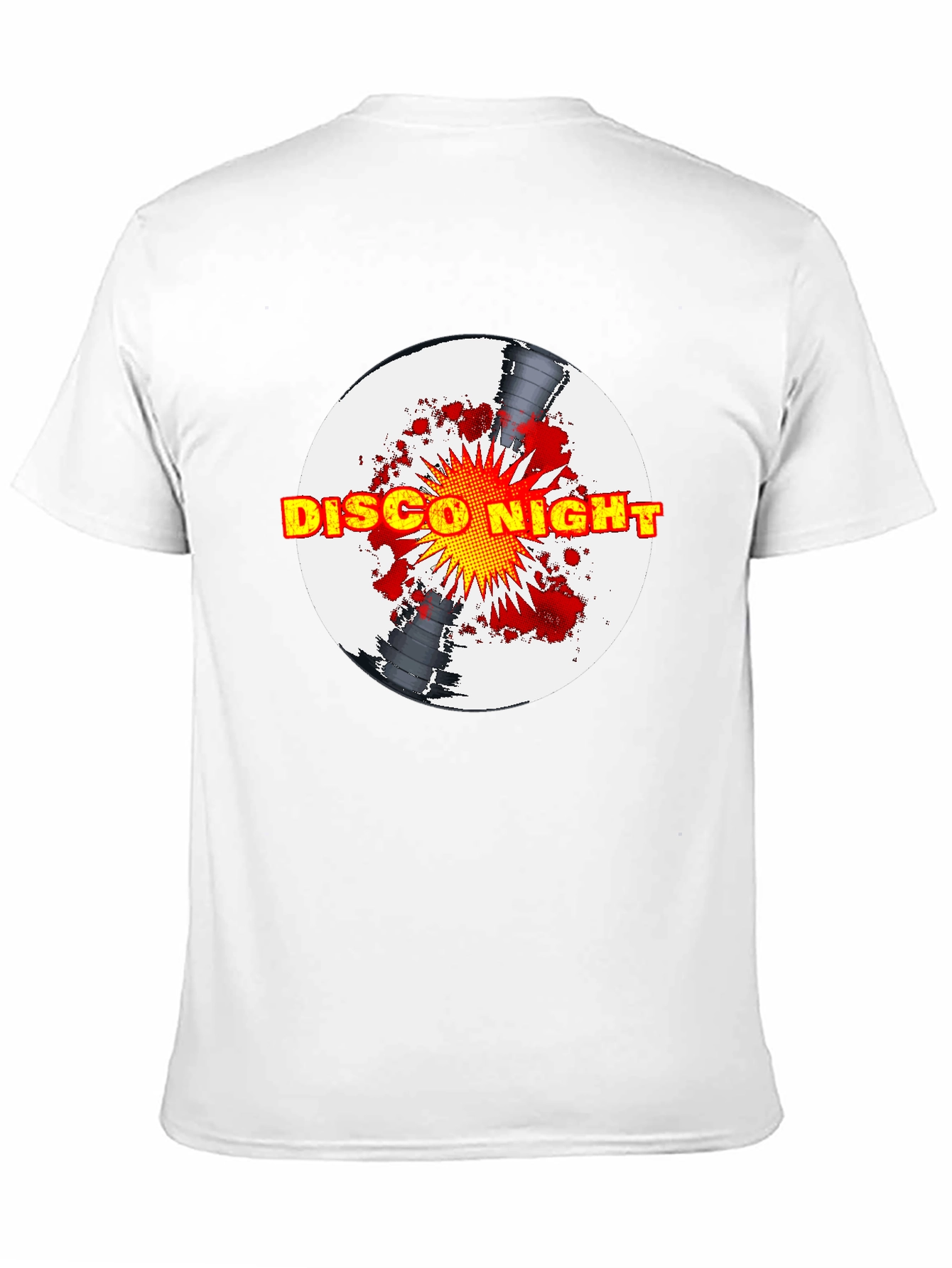 Disco Night Graphic T-Shirt - Black