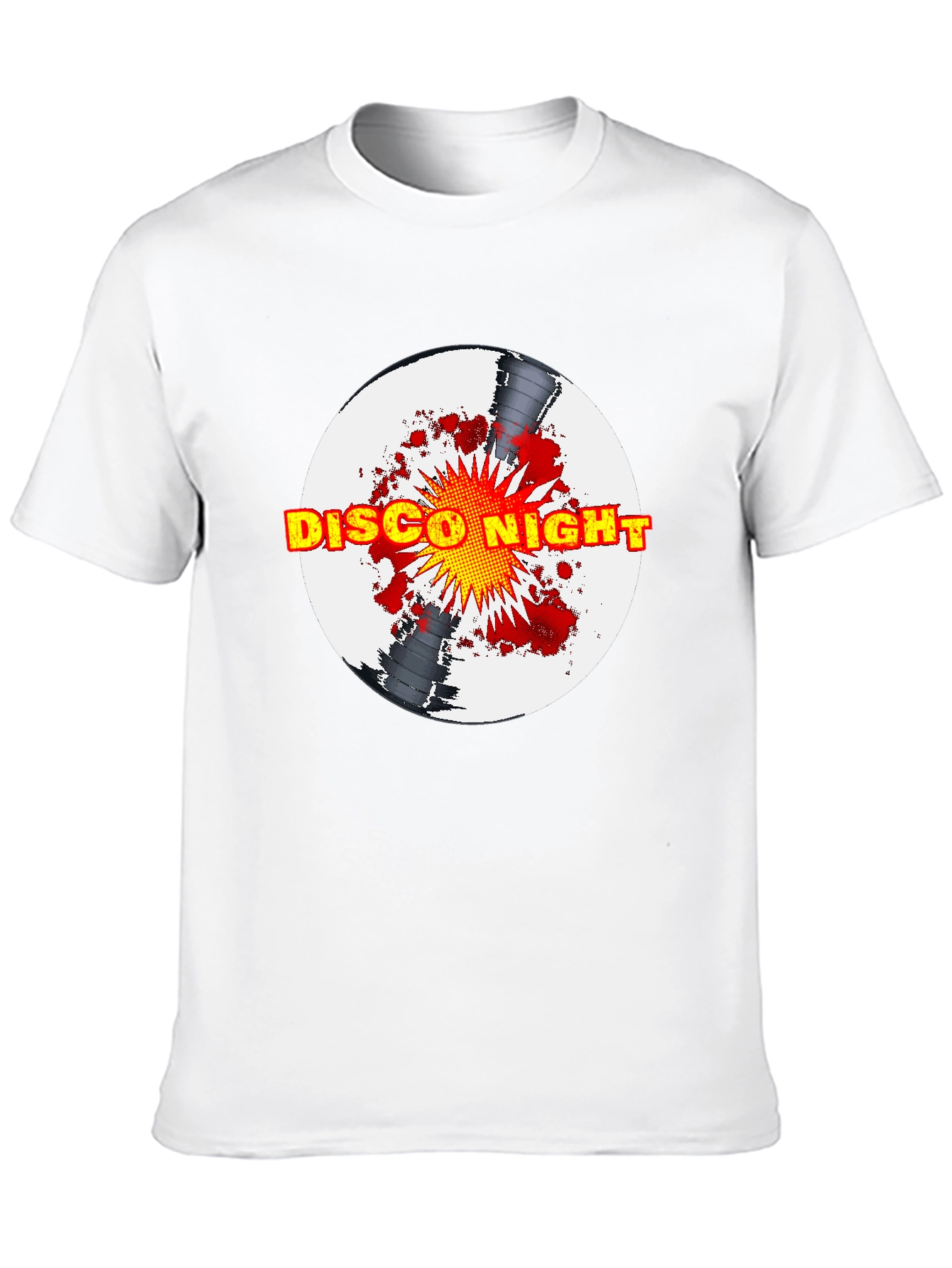 Disco Night Graphic T-Shirt - Black