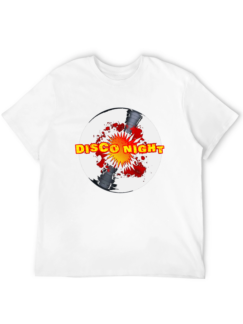 Disco Night Graphic T-Shirt - Black