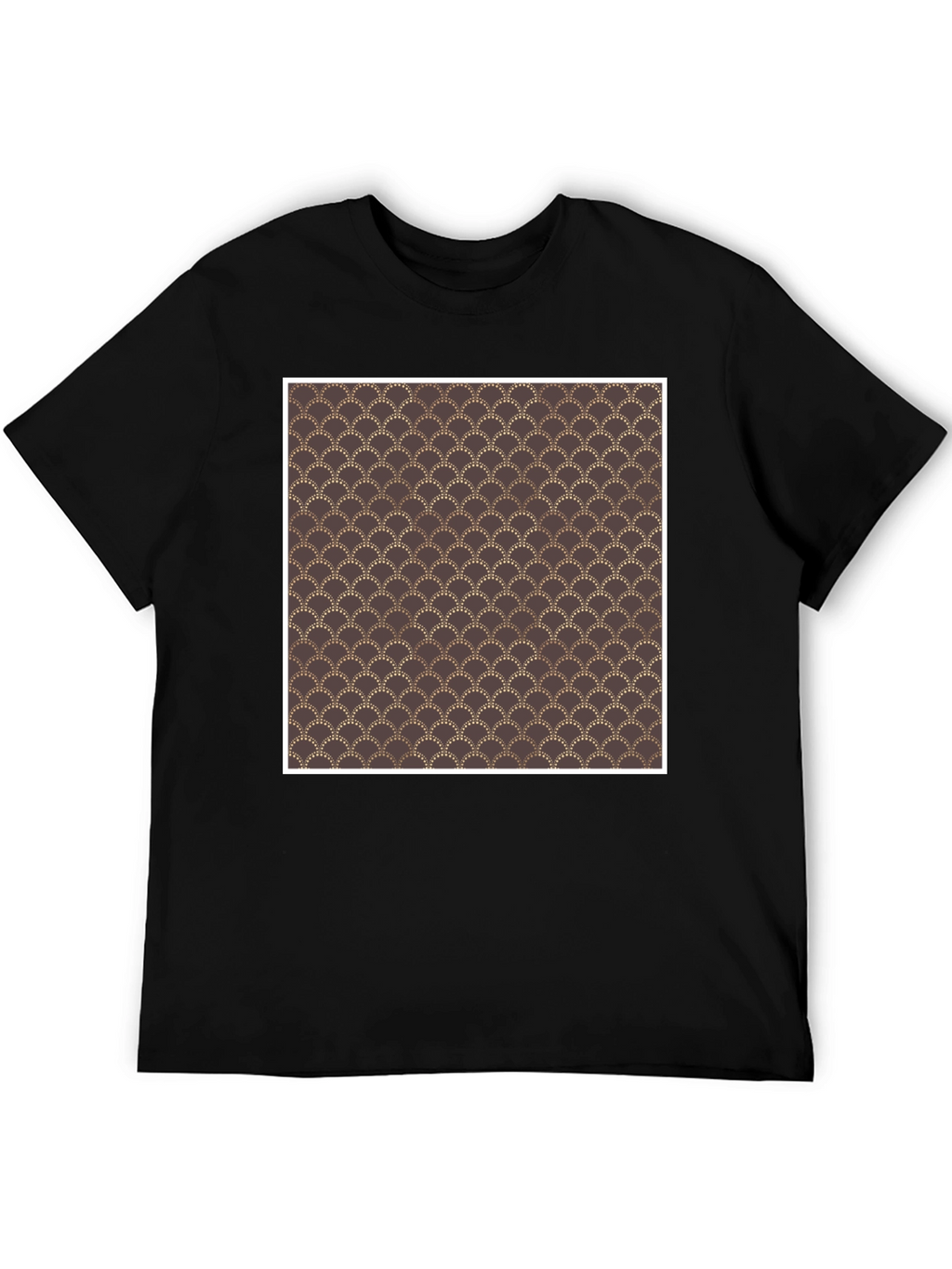Art Deco Pattern Black T-Shirt