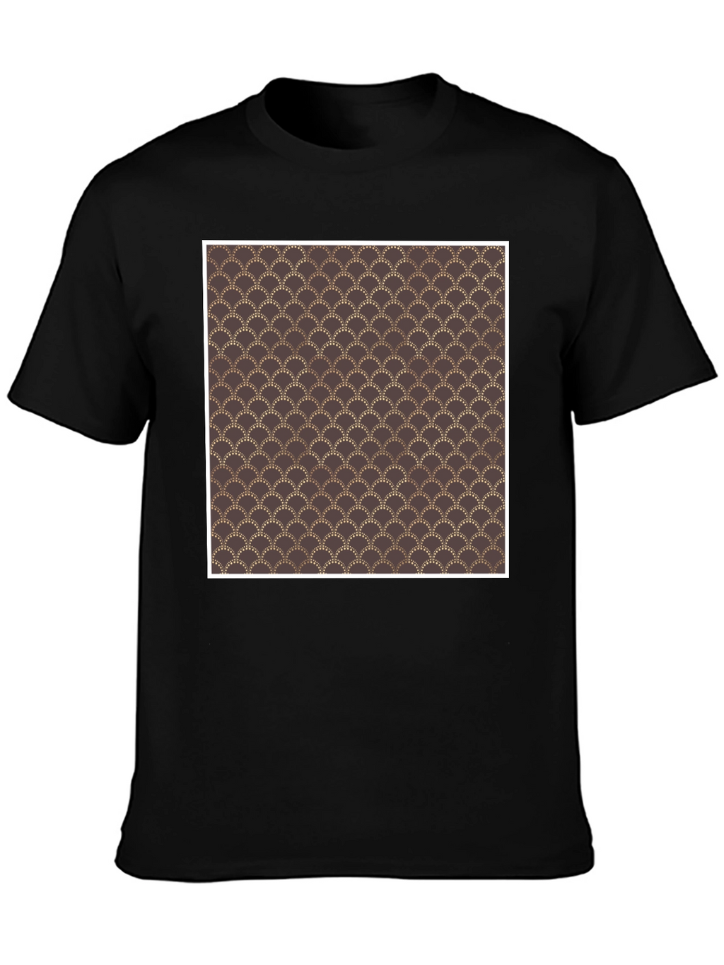 Art Deco Pattern Black T-Shirt