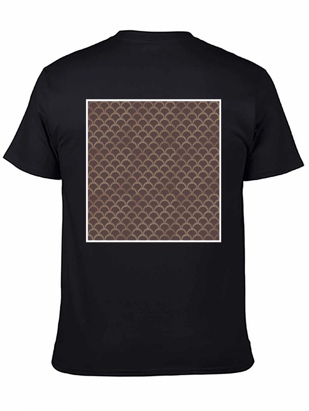 Art Deco Pattern Black T-Shirt