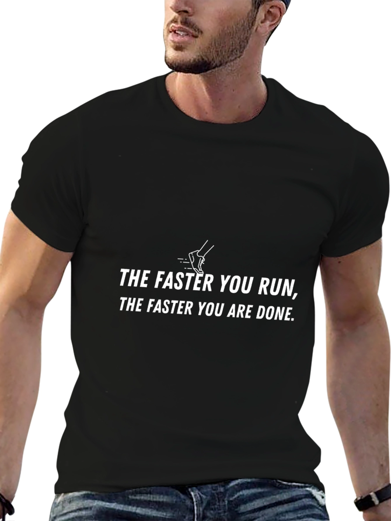 Running Humor Tee - The Faster You Run
