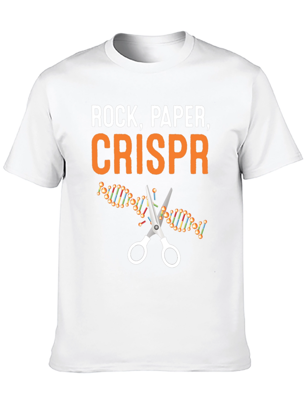 Rock Paper CRISPR T-Shirt - Science Humor Tee