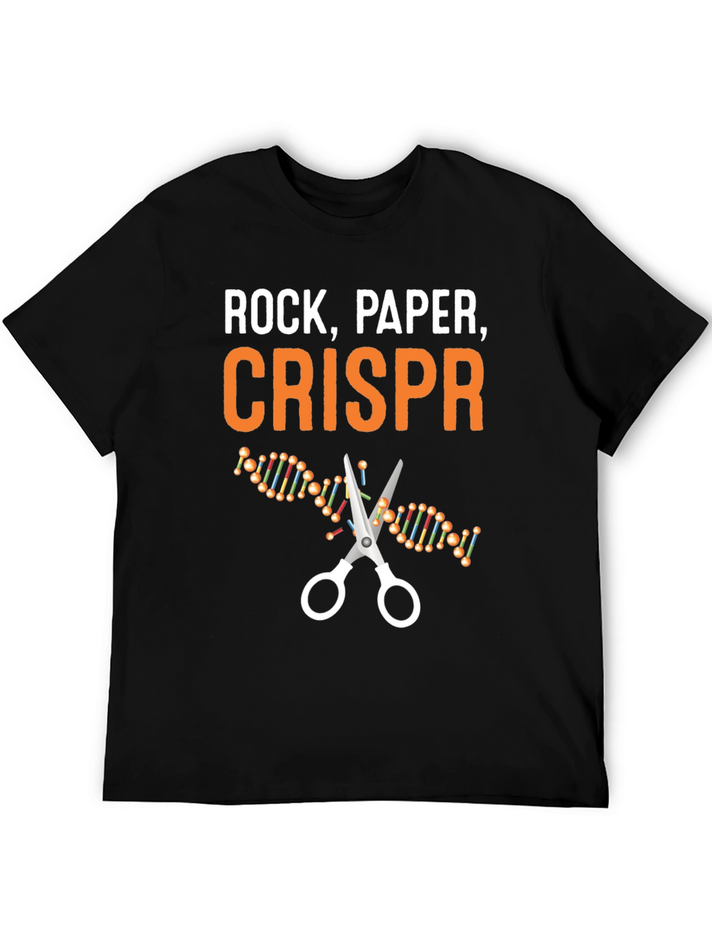 Rock Paper CRISPR T-Shirt - Science Humor Tee