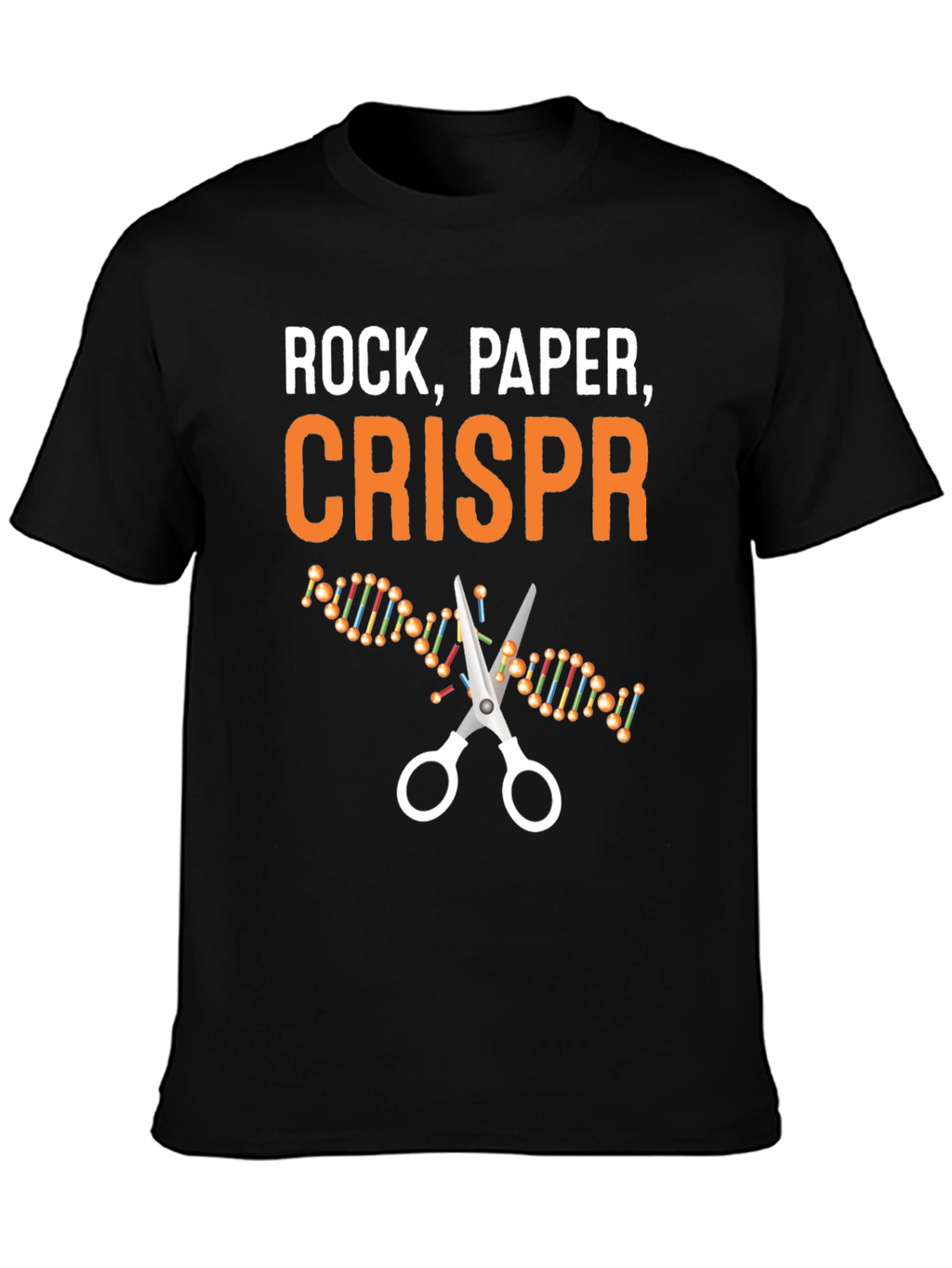 Rock Paper CRISPR T-Shirt - Science Humor Tee