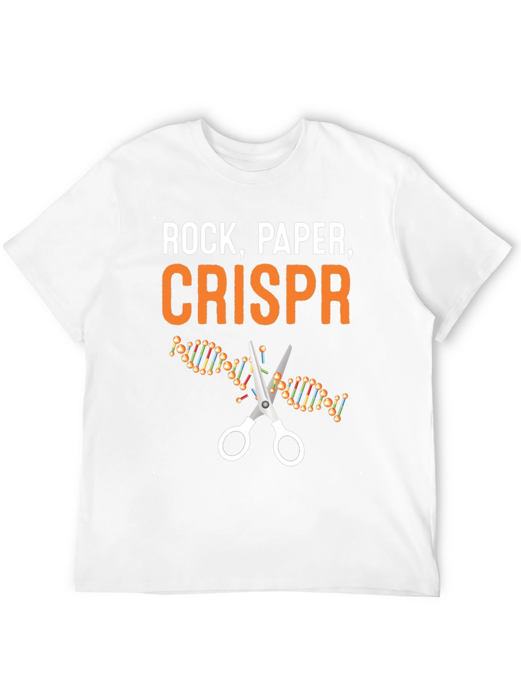 Rock Paper CRISPR T-Shirt - Science Humor Tee
