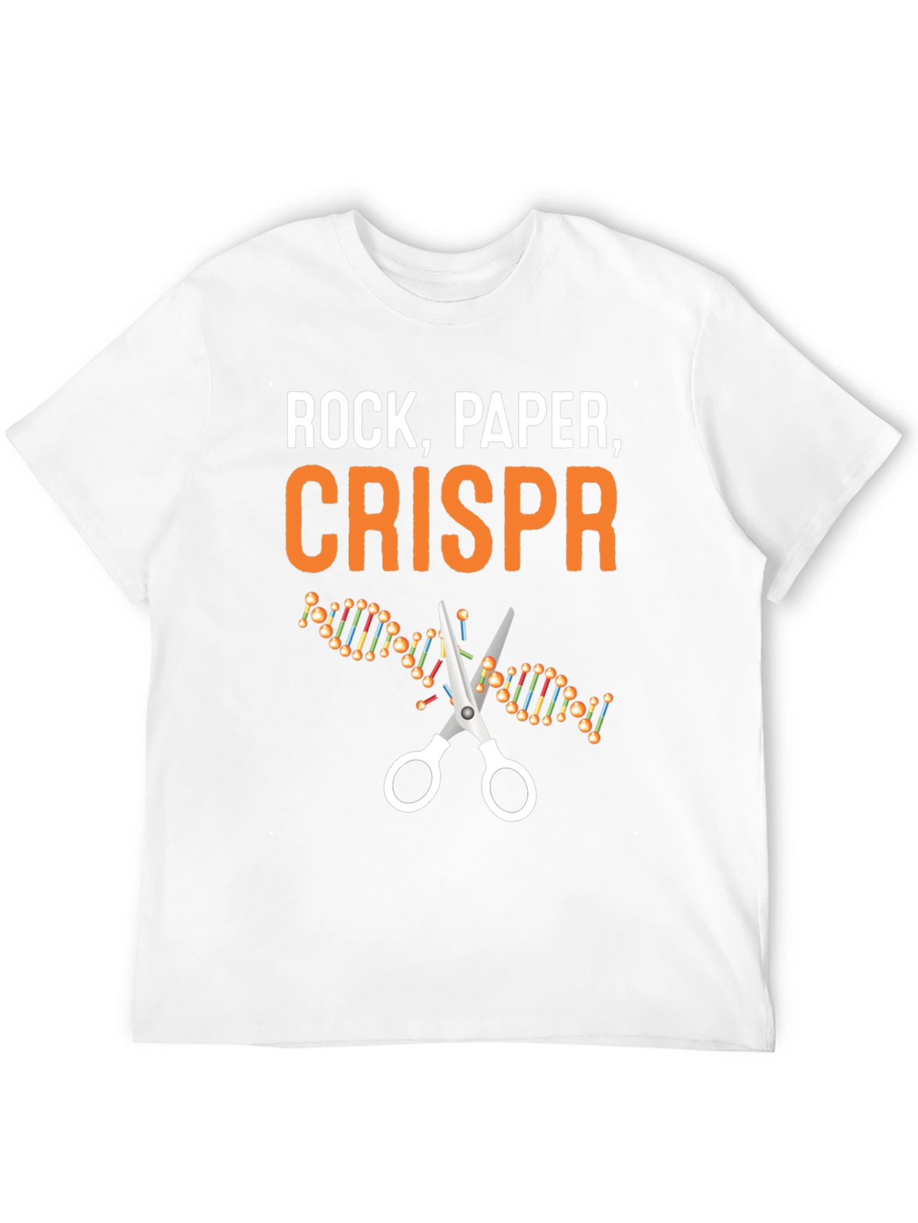 Rock Paper CRISPR T-Shirt - Science Humor Tee
