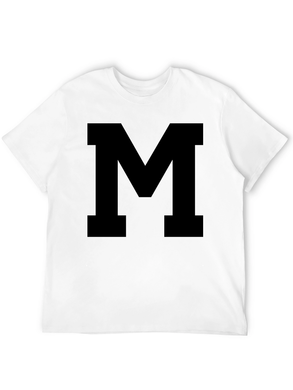 Bold Letter M Black T-Shirt