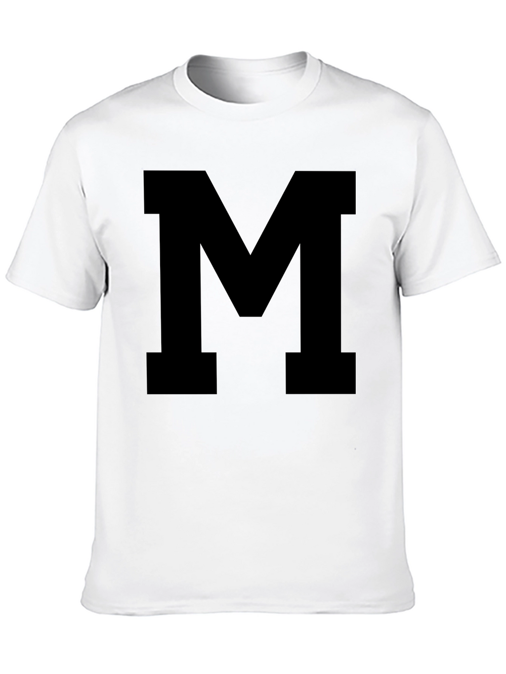 Bold Letter M Black T-Shirt
