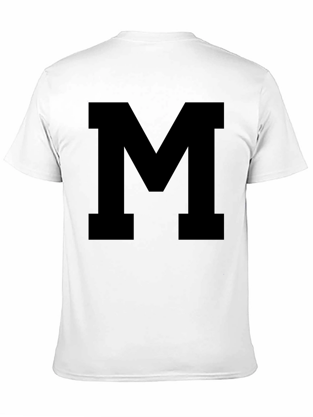 Bold Letter M Black T-Shirt