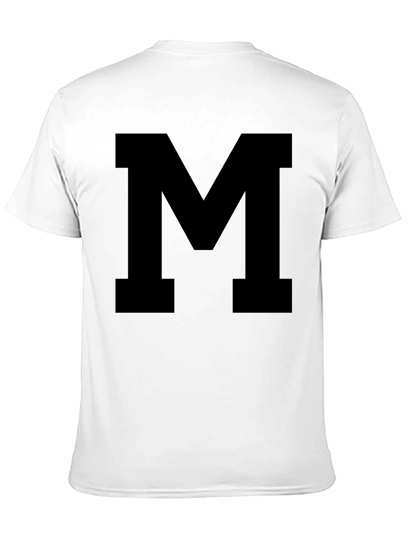 Bold Letter M Black T-Shirt