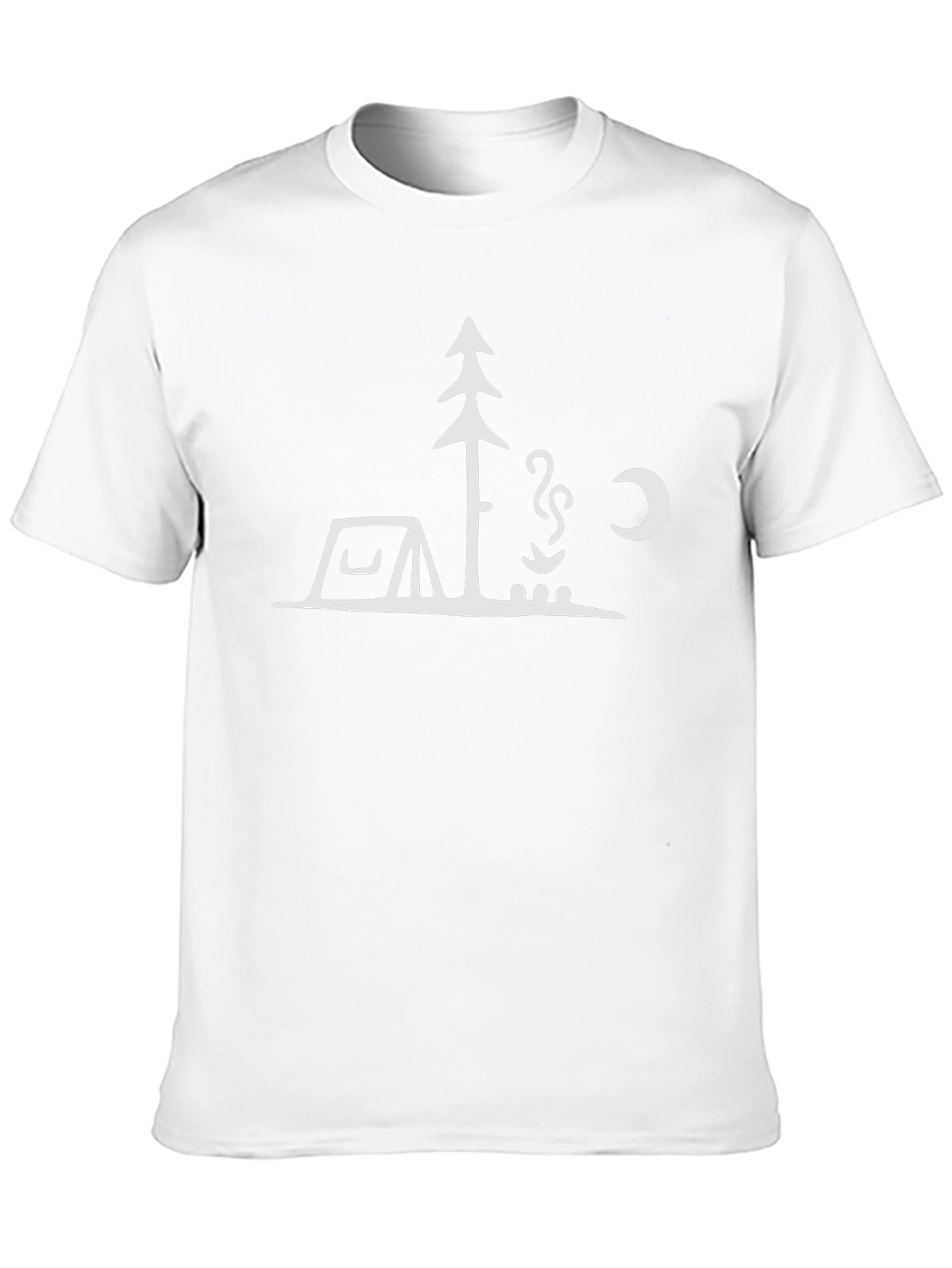 Camping Graphic T-Shirt - Black