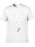 Musical Treble Clef T-Shirt - Black