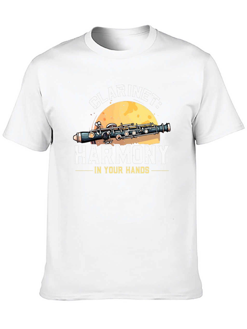 Clarinet Harmony Graphic Tee - Musical Instrument T-Shirt