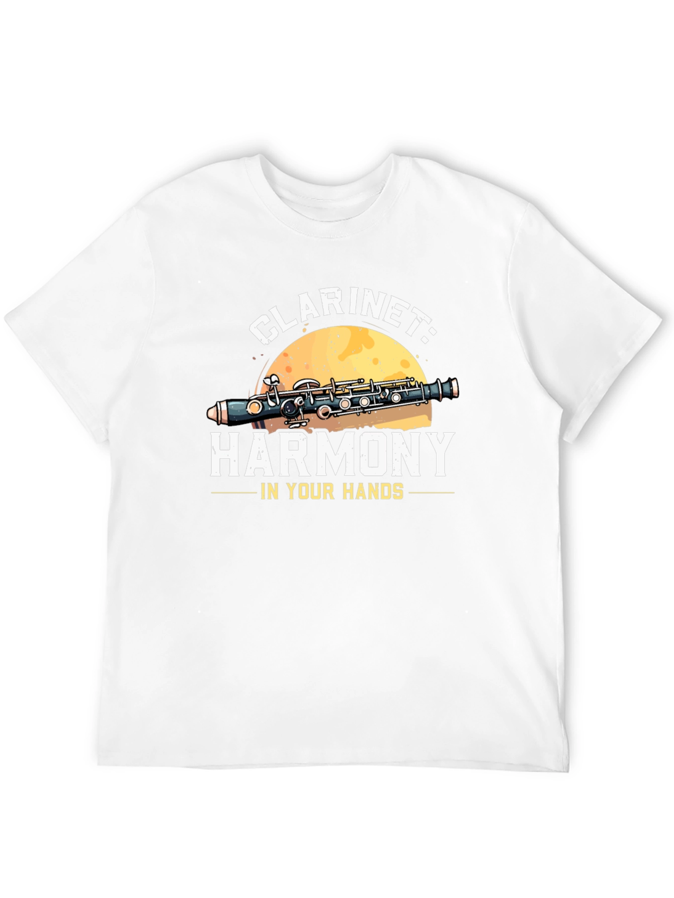 Clarinet Harmony Graphic Tee - Musical Instrument T-Shirt