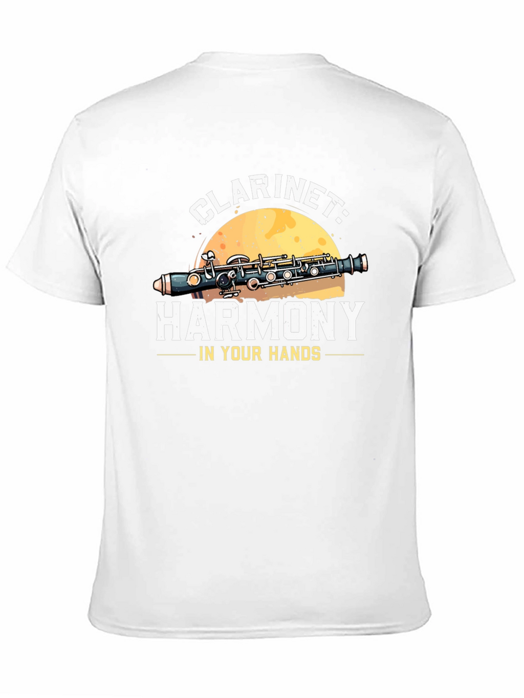 Clarinet Harmony Graphic Tee - Musical Instrument T-Shirt