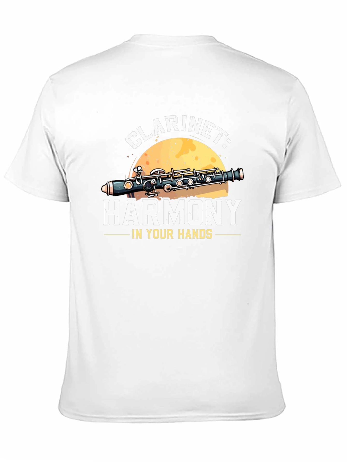 Clarinet Harmony Graphic Tee - Musical Instrument T-Shirt
