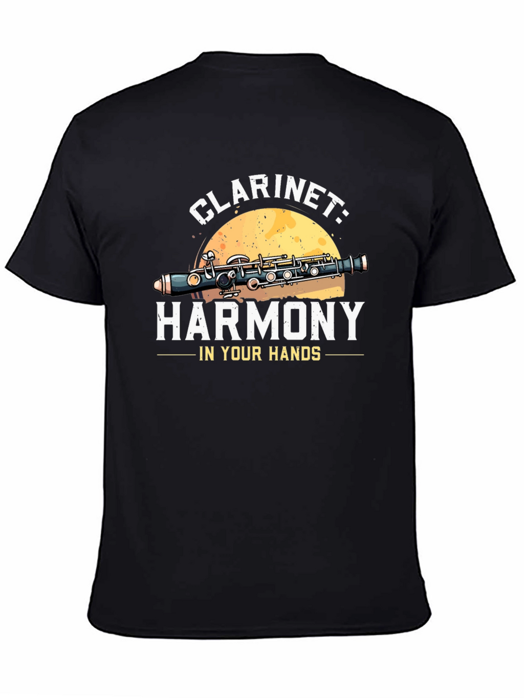 Clarinet Harmony Graphic Tee - Musical Instrument T-Shirt