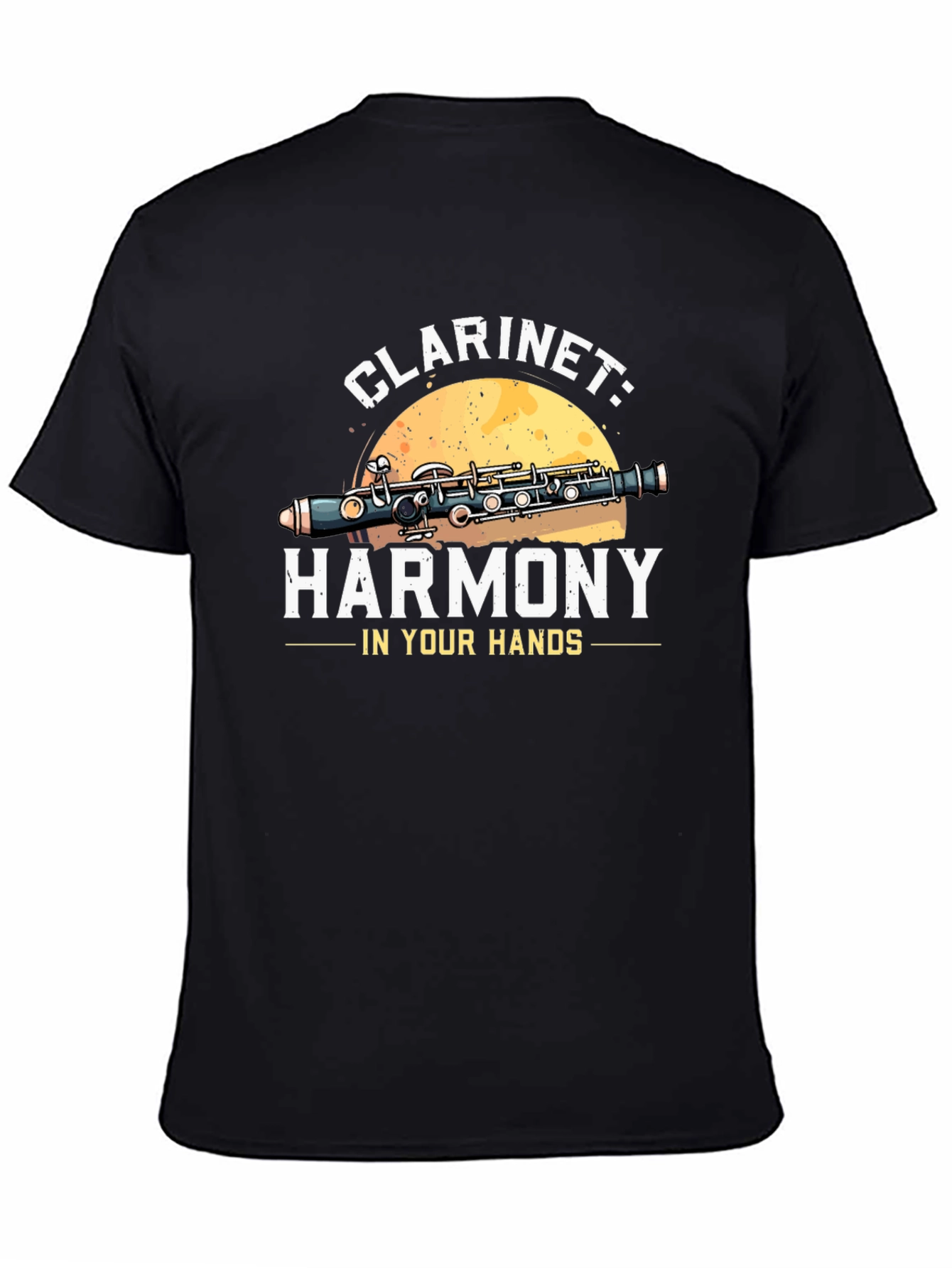 Clarinet Harmony Graphic Tee - Musical Instrument T-Shirt
